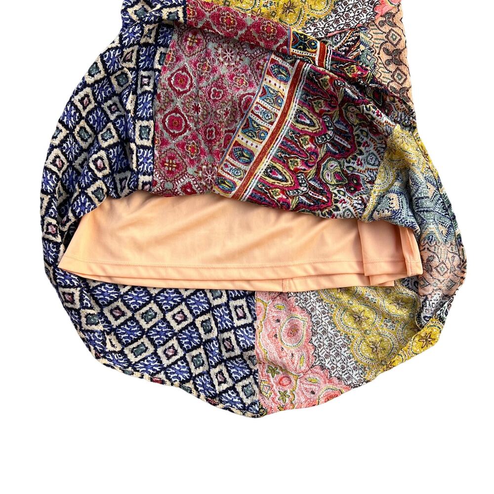 Desigual. Clanzie Boho Mixed Pattern Faux Wrap Dr… - image 7